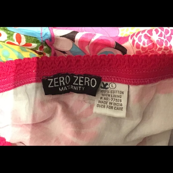 Women’s bright floral ZERO ZERO maternity skirt/ L - Picture 7 of 8
